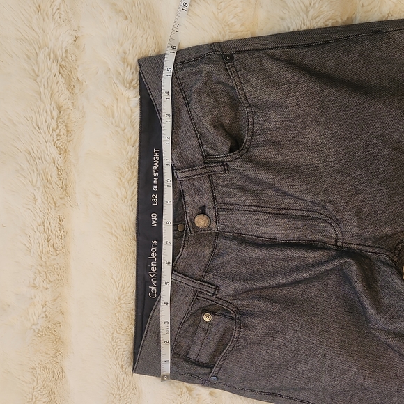 Calvin Klein Jeans Slim Straight W30 L32 Grey - Picture 11 of 15